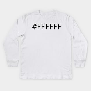 White Kids Long Sleeve T-Shirt